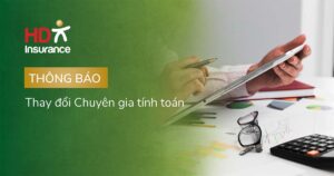 Thông báo thay đổi Chuyên gia tính toán